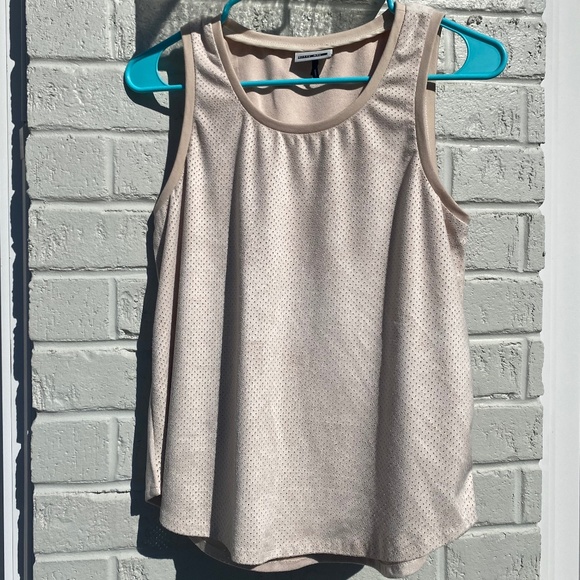 Anthropologie Noisy May suede sleeveless tank top cream Small - Picture 6 of 14